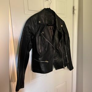 Leather coat